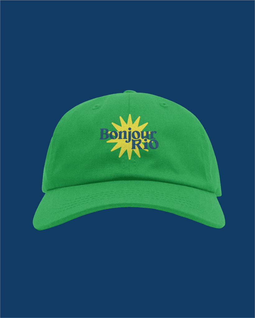 Identidade visual da Bonjour Rio criada pela Badauê